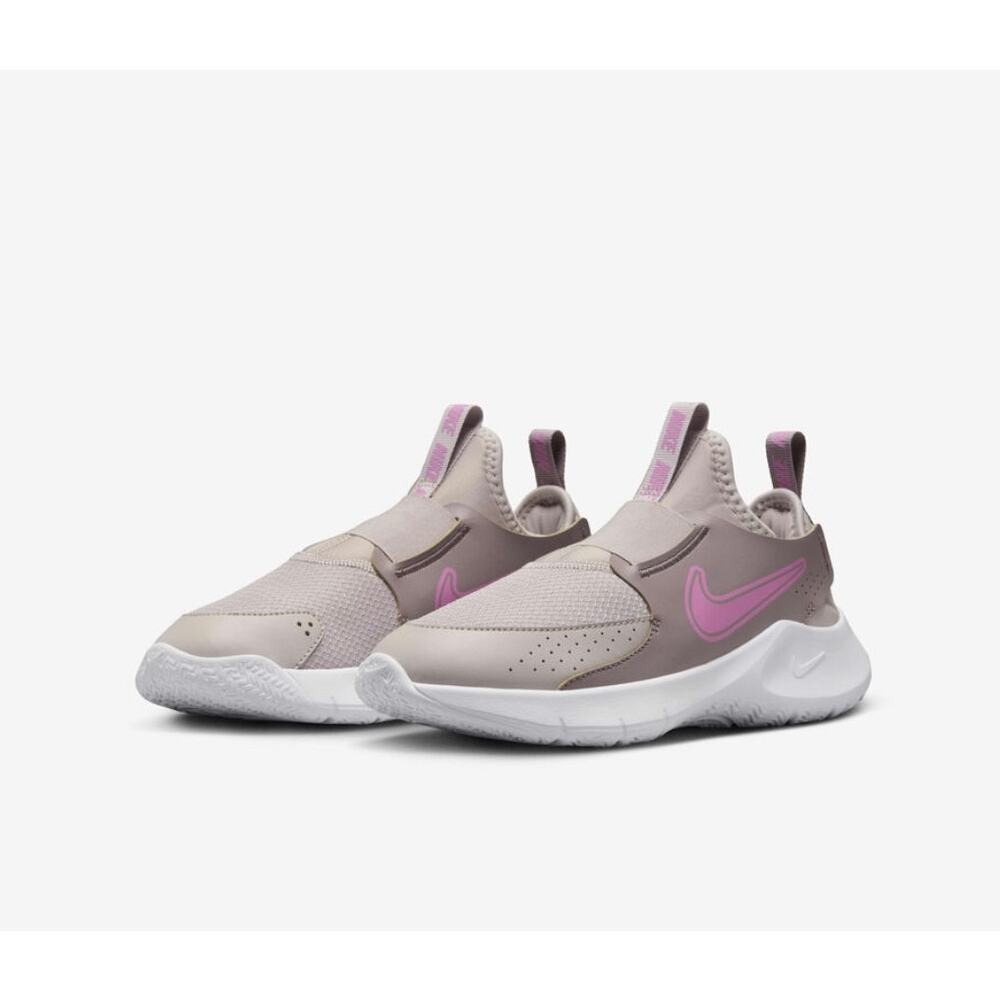 Nike Flex Runner Kids Sneakers Pink Swoosh Slip On Athletic Shoes 12.5C